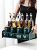 Geschirr Keramik Gewürz Flasche Mit Rack Luxus Küche Lagerung Gewürz Glas Kreative Glas Öl Würze Set Halter El