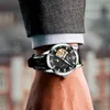Relógios de pulso GLENAW 2023 Relógio masculino Top Fashion Business Automático à prova d'água Mecânico Montre Homme Box