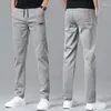 Männer Hosen 2023 Herbst Slim-fit Baumwolle Stretch Casual Business-Mode Hohe Qualität Hosen Männliche Marke Schwarz Blau grau