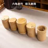 2pcs Toothpick Holders Toothpick container home latest high-end wooden toothpick box hotel restaurant commercial light luxury creative bamboo can R230802
