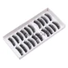 Falska ögonfransar 10 par Set Makeup Half Eyelash Wings False Eyelashes False Eyelashes Eye Hand Extensions Tool Mini Eyelash Wedge X0802