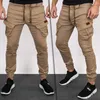 Pantalons pour hommes style décontracté européen et américain solide pour les pieds de liaison de corde de fleur à la mode