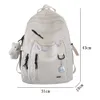 School Bags Fashion Big Student Backpack Badge Rucksack Girls Bag High Capacity Women Female Cute Leisure Travel Mochila 230801