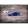 Diecast Model INNO In Voorraad 1 64 Skyline GTR R34 V SPEC II N1 Wit Blauw Legering Diorama Auto collectie Miniatuur Carros Speelgoed 230802