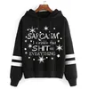 Hoodies للنساء Swefshirts Sarcasm اقتباس هوديي harajuku الخريف شتاء من النوع الشتاء الرسومات الجمالية pullovers مضحك سيدة الشارع الشارع 230802