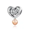 Высококачественные S925 Серебряные буквы Love Heart Charms