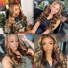 Perruques capless de cheveux humains 13x4 13x6 Highlight Lace Frontal Wigs Cheveux humains Honey Blonde Body Wave Lace Front Wigs pour les femmes 360 HD Full Lace Frontal Wig x0802
