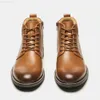 Stiefel Herren Lederstiefel Marke Bequeme Herren Stiefeletten mit Reißverschluss #AL657 L230802