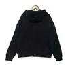 American Street Rhude Unique Capsule Style Zipper Head 3D broderi OS Loose Hooded Sweater