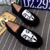 Dress Shoes Old Beijing Cloth For Men Traditional Chinese Style Printing Makeup Canvas Lazy Embroidery Retro Sole 230801