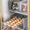 Förvaringsflaskor Låda typ ägglåda Dubbelskiktsbricka kylskåp färsk arrangör praktiska köksverktyg mat behållare