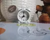 レトロかわいいミニ漫画メタル目覚まし時計ラウンド番号ダブルベルデスクテーブルデジタル時計家の装飾キャンディーカラー