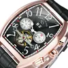 Horloges Forsining Datum Maand Display Rosé Gouden Kast Heren Horloges Top Automatisch Mechanisch Horloge Heren Montre Homme Klok