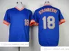 Vintage Film Beyzbol Jersey Giyiyor 17 Keith Hernandez 18 Darryl Çilek 30 Michael Conforto 1969 31 Mike Piazza 41 Seaver Cespedes Erkek Kadın Gençlik Boyu S-XXXL