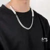 Girocollo C Y Accessori da uomo Collana hip-hop con cuciture di perle Semplice catena per clavicola di alta moda cool 9Y5548