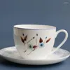 Filiżanki spodki podwójne szklane kubek kawa kubek z gniazdą spersonalizowany prezent espresso Caneca Ceramica Akcesoria kuchenne