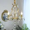 Lustres Arte Led Lustre Pingente Lâmpada Luz Decoração do Quarto Decoração de Natal Vintage Cristal Foyer Brilho Retro Elegante Lobby Loft