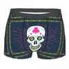 Caleçon Boxer Hommes Shorts Sous-Vêtements Homme Crâne Et Paisley Boxershorts Culotte Homme Sexy