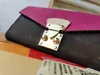 Top Quality 58414 67487 Designer Purse Luxury Metis Purses Portafoglio da donna Fiore in rilievo Lettera Empreinte Porta carte Pochette con scatola originale