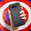 Obudowy telefonu komórkowego Trea Tread Pasek czarny dla Samsung Galaxy S10 Plus Lite S10e Połącz telefoniczny S10 5G Black Liquid Silicon Fundda TPU L230731