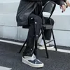 Męskie spodnie joggers y2k streetwear ins szykowny guziki harem dla mężczyzn dla kobiet technologicznie US JAPOMESE HARAJUKU CIETY