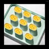 Baking Tools 10Pcs Cheese Molds Aluminium Alloy Oval Mold Mousse Bread Cake With 100Pcs Liner Paper Tool