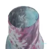 2023-Leichte Frauen Tie-Dye Casual Strand Kappe Breiter Krempe Hut Flache Top Eimer Hut Zitrone Sommer Fischer Kappe