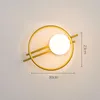 Lâmpadas de parede moderna lâmpada led luminária de vidro para sala de estar de luxo quarto cabeceira corredor corredor els decorações de iluminação