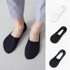 Men's Socks Men Summer Thin Breathable Ice Silk For Male Seamless Invisible No Show Sock Solid Nonslip Low Cut Boat Sox