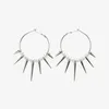 Stud Grunge Rock Accessories Rivet Hoop Earrings Cool Hip Hop for Women Egirl Jewelry Punk Korean Fashion 230802