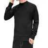 Camisolas masculinas de marca, moda masculina, cor sólida, para todos os jogos, pulôveres de malha casuais, preto, branco, cinza, outono, inverno, roupas, tamanho M-4XL