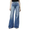 Jeans da donna a vita alta a gamba larga marca da donna Boyfriend Denim Skinny da donna Vintage Flare Plus Size 4XL Pant