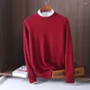 سترات الرجال الكلاسيكية Pullover O-Deace Sweater Men 2023 Spring Autumn Cashmere Cotton Blend Jumper Cloths Pull Homme Man Hombres Q347