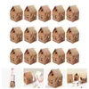 Gift Wrap 15 Pcs Glass Box Packing Cases Bulk Bags Ornament Paper Baby Christmas Chocolate