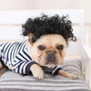 Cat Costumes Pet Wigs Dog Cross-Dressing Hair Set Cosplay Props Pography Funny Head Accessories Prank Supplies