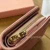 Woman Short Wallets Card Holder Designer Mini Purses Black Pink New Ladies Fashion Pleated Wallet Coin Purse Zipper Hand Bag