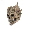 Party Maskers Cafele Skull Mask Scary Demon Skeleton Horror Full Head Latex Evil Mask Creepy Halloween Cosplay Party Kostuum Props L230803