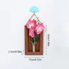 Decorative Flowers Artificial Butterfly Orchid Wooden Po Frame Wall Mounted For Home Wedding Party Decor Table Art Decoration