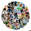 Auto Stickers 50 Stuks Bigfoot Waterdichte Pvc Graffiti Voor Diy Lage Laptop Skateboard Motorfiets Fiets W171 Drop Levering Mobiles Moto Dh0J6