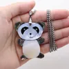 Chains Natural Mother-of-pearl Shell Pendant Necklace Cute Panda Shape For Trendy Women Party Jewelry Gifts