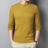 Chandails pour hommes chemise tricotée couleur unie coupe ajustée bas vêtements moyen et jeune pull fin en tricot