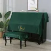 Housse anti-poussière 1 Pcs Velours Demi Piano Couverture avec Tabouret Style De Couverture Contient Romantique Naturel Européen Anti-Poussière Clavier Piano Couvre R230803