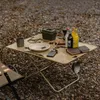 Mobili da campeggio Tavolo pieghevole da campeggio Lega di alluminio per esterni Cena da picnic portatile con guida autonoma Pieghevole tattico