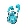 B35 Transparent Bluetooth -headset Bluetooth Headset Trådlösa hörlurar Vattentät beröringskontroll Örstycke med silikonfodral för mobiltelefon