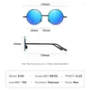 Sunglasses Polarized For Men Women Round Metal Folding Pochromic Sun Glasses Vintage Luxury Designer Shades