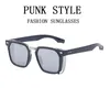 Sonnenbrille Punk Square Für Männer Retro Steampunk Frauen Vintage Mode Gläser Drop Lunette De Soleil Homme