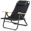 Lägermöbler Fyra-växlad fällstol Outdoor Camping Garden BBQ Picknickfiske Aluminiumlegering Beach Seat Portable Lounge