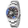 Luxury 2023 Fashion authentic full automatic watches for men stainless steel waterproof Blu-ray men's watches