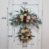 Kwiaty dekoracyjne róża sztuczna na ślub Deklaracja romantyczna fałszywe rośliny wystrój domu impreza wisząca kwiatowa ściana wieniec