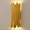 Lampa ścienna stal nierdzewna nowoczesna luksusowa nordycka złota dioda LED na schody domowe dekoracja sypialnia wewnętrzna el korytarze